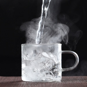 Set di 6 <span class=keywords><strong>Tazze</strong></span> Personalizzate <span class=keywords><strong>da</strong></span> 100ml, Piccole <span class=keywords><strong>Tazze</strong></span> <span class=keywords><strong>da</strong></span> Tè <span class=keywords><strong>Trasparenti</strong></span> con Manico Colorato, Tazzine <span class=keywords><strong>da</strong></span> Caffè e Acqua in Vetro - Product Image 4