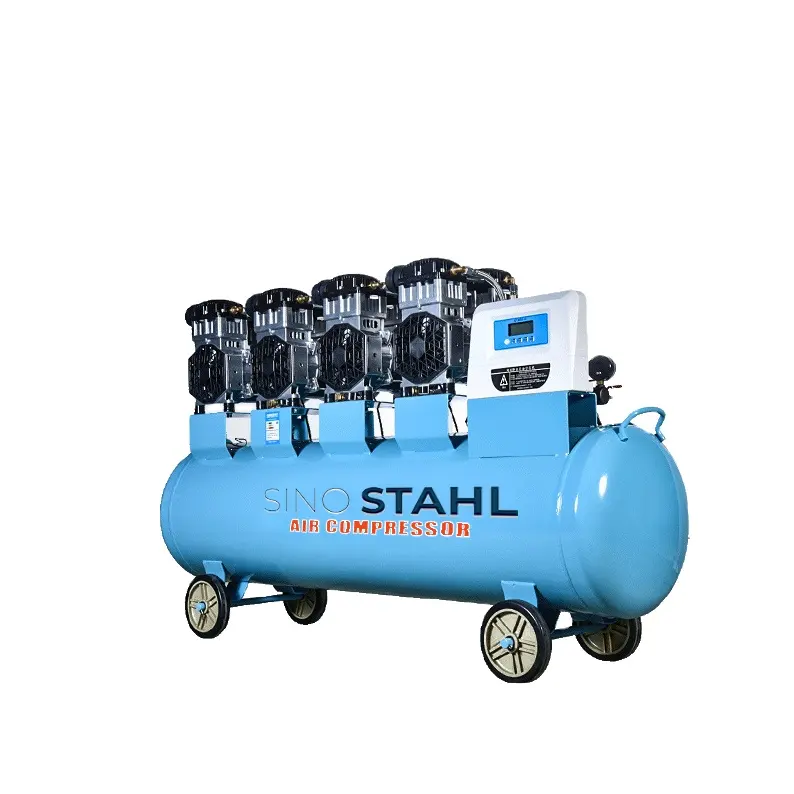 Бесшумный воздушный насос из чистой меди, без масла, для столярной краски, ремонт автомобиля, воздушный компрессор