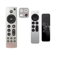 Remote Control Universal 3D 4-Tombol Kode Tetap untuk TV 4K/1-4 Gen & Android TV Box dengan Material ABS Baterai AAA
