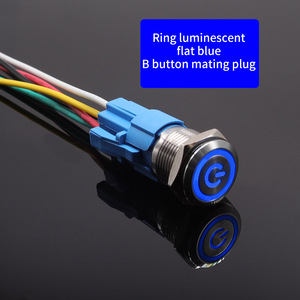 Dẫn ánh sáng 12mm/16mm/19mm/22mm không thấm nước kim loại push <span class=keywords><strong>button</strong></span> chuyển 1no1nc momentary latching cho động cơ xe điều khiển công suất - Product Image 5