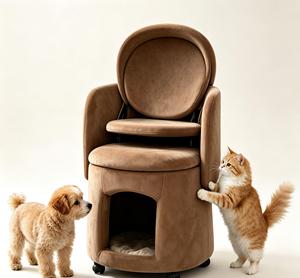 OEM ODM Foldable Pet Chair <b>Bed</b> Metal Frame Cat Cave <b>Bed</b> Orthopedic Memory Foam Dog <b>Bed</b> - Product Image 1