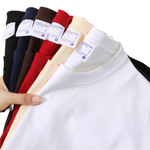 OEM ODM 300GSM Heavy Cotton Oversized <b>Men</b> <b>T</b>-<b>shirt</b> Eco-Friendly Breathable Blank O-Neck <b>T</b>-<b>shirts</b> Bulk Custom Printing - Product Image 1