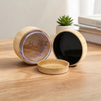 Palette de fards à paupières en poudre libre entièrement durable avec miroir, compagnon de maquillage pour la maison, les fêtes et les voyages, et son contenant de poudre libre