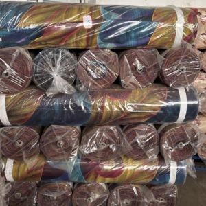 Trung Quốc 90gsm 240cm 100% <span class=keywords><strong>polyester</strong></span> 1cm sọc nổi sợi nhỏ <span class=keywords><strong>bedsheet</strong></span> vải cho nhà dệt - Product Image 6