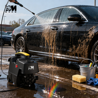 Modèles portables légers Portable filaire voiture haute pression laveuse Jet eau lavage nettoyant pistolet Auto nettoyant