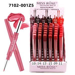 ลิปสติก KH36B เม็ดสีแน่น <span class=keywords><strong>Miss</strong></span> Rose ลิปสติกเนื้อแมทท์ออร์แกนิค สีนู้ด ลิปสติกวีแกน ชุดกล่องลิปสติก 2 in 1 จำนวน 36 ชิ้น พร้อมดินสอเขียนขอบปาก - Product Image 2