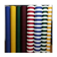 높은 색깔 fastness 좋은 찢는 힘 아크릴 폴리에스테 450D 털실 염료 줄무늬 옥스포드 직물 닫집 차일 바닷가 우산을 위한