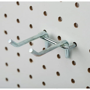 Siêu thị hiển thị móc kẽm mạ thép carbon đa chức năng bán lẻ chủ đôi cánh tay Pegboard Áo Rack cho triển lãm - Product Image 1