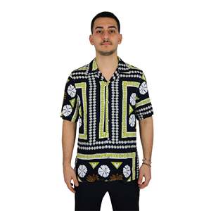 เสื้อเชิ้ตผู้ชาย สีดำ 25S14CA แขนสั้น ลายพิมพ์ลำลอง - Product Image 1