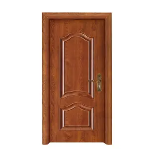 Portes de salle de sécurité intérieures en acier et en bois design personnalisé modernes