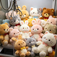 Boneka Plush Hewan Buah Kebun Binatang Kartun Murah Harga Terjangkau 20-25cm untuk Mesin Cakar Anime