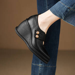 Chaussures pour hommes en cuir véritable, grandes tailles, formelles et décontractées, pour l'automne et les mariages, respirantes et résistantes à l'usure - Product Image 5