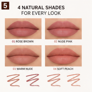 Crayon à lèvres rétractable mat velours naturel imperméable pour maquillage quotidien avec logo personnalisé - Product Image 4