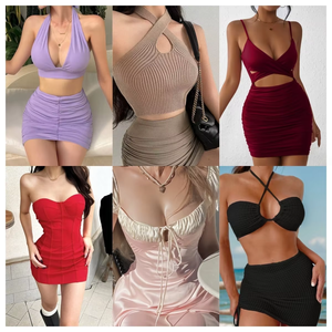 OEMカスタムリネンドレスデザインロゴ入りプレミアム服中国製 - Product Image 2