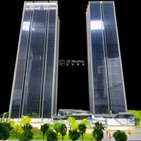 Modelo de edificio de oficinas personalizado, modelo de edificio de rascacielos, modelo de edificio de oficinas de negocios, diseño y producción, servicio integral