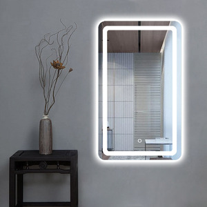 Phong cách hiện đại hình chữ nhật lớn LED ánh sáng không khung tường gương IP44 đánh giá ngang Backlit cảm biến chuyển động cảm ứng thiết kế đồ họa - Product Image 3