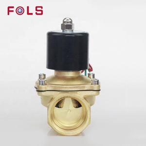 Válvula solenoide de bola de latón DN32 2W-320-32 normalmente cerrada, AC220V, 2 vías, control de alta temperatura, OEM para agua, aceites y aire - Product Image 6