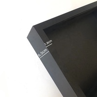 Vente chaude tout plein noir MDF profondeur 5cm 8X10 11X14 A4 Art 3D Shadow Box Frame