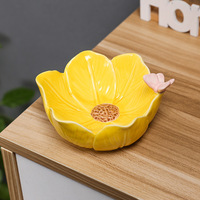 Bol à fleurs et papillons créatif et exquis en porcelaine écologique Lelyi, bol à fruits et rangement d'accessoires pour la maison