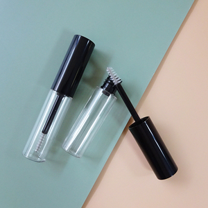 Bouteille transparente en nylon brosse fine brosse Mascara Tube eyeliner tube cylindre en plastique Injection tube cosmétique imprimé personnalisé - Product Image 1