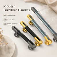Poignées et Boutons de Meuble Modernes en Alliage d'Aluminium Style Nordique pour Commodes, Armoires et Tiroirs – Quincaillerie Durable et Écologique