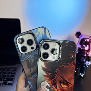 Étui <span class=keywords><strong>de</strong></span> protection électroplaqué Tanjiro pour iPhone 17 16 15 14 13 12 11 Pro Max 6 Plus 8 Plus Plus Modèles, emballé, échantillon gratuit - Product Image 4