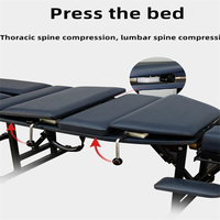 Table de chiropratique portable, table de traitement de correction de la colonne vertébrale pliable, table de massage de physiothérapie pour clinique