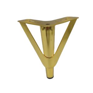 Pieds de meubles modernes en métal chromé doré élégants de 150 mm, robustes, faciles à installer pour <span class=keywords><strong>canapé</strong></span>, lit, table, armoire, maison - Product Image 2