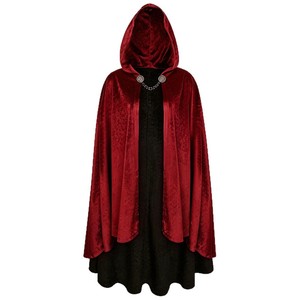 Cape en daim, costume de cosplay Hobbit, Elfe, Sorcier, manteau à capuche en velours unisexe pour adulte, costume de scène Europe, Amérique, Asie du Sud-Est - Product Image 5