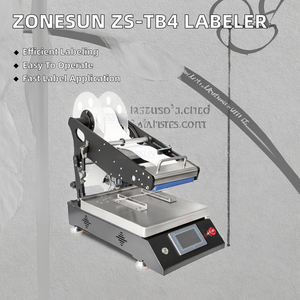 Etiquetadora de Superficie Plana para Botellas Rectangulares de Vidrio, Semiautomática, Eléctrica, de Escritorio, Modelo ZS-TB4 - Product Image 2