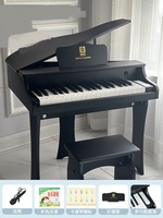 Wooden Toy Educational Electronic Piano Keyboard Kid Musical Instrument Piano Educational Toys with Chair