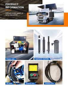 Structure en aluminium durable directe d'usine une aile de mouche d'opération de bouton pour le transport résistant de fourgonnettes - Product Image 5