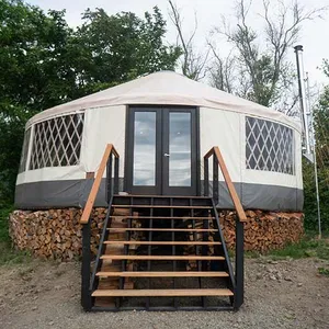 캔버스 코티지 PVC 방수포 벽 텐트 고품질 PVC 방수포 Yurts