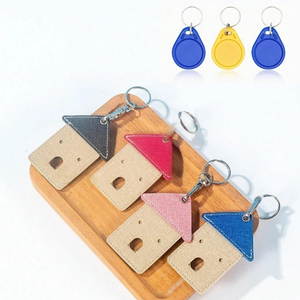 Porte-cartes en cuir PU en forme de maison mignonne avec porte-clés, élégant protège-badge d'identité pour femmes et hommes, idéal pour les voyages, l'usage quotidien et comme cadeau - Product Image 1