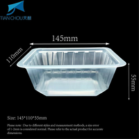 Plateaux en plastique transparent PP + PE de qualité alimentaire à haute transparence pour olives de concombres marinés pour boîtes en plastique d'emballage de supermarché