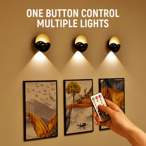 Lámpara de Pared <span class=keywords><strong>con</strong></span> Sensor de <span class=keywords><strong>Movimiento</strong></span> Sunrise at Sea, Control Remoto, Foco Magnético Recargable, Decoración para Entrada de Habitación, Pasillo, <span class=keywords><strong>Luz</strong></span> Nocturna - Product Image 2