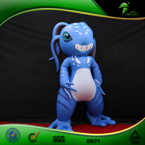 ที่กำหนดเองวัสดุพีวีซียักษ์พองสีฟ้าสูทสัตว์ชุดตัวละคร - Product Image 6