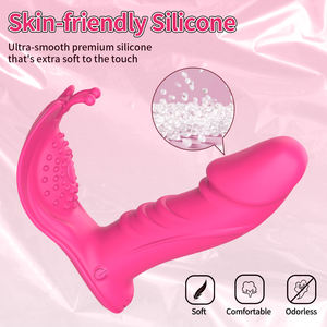 Wiederauf ladbare erwachsene weibliche tragbare Dildo Klitoris Stimulator Vibrator Wasserdichte Sexspielzeug für Frauen Mastur batoren - Product Image 4