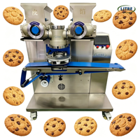 Máquina Automática para Rellenar Galletas, Equipo de Encrustación, Máquina para Hacer Pasteles Rellenos para la Producción de Mochi, Mooncake, Maamoul y Otros Bocadillos