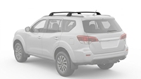 Barres de toit transversales en alliage d'aluminium noir pour TERRA 2019+, capacité de charge de 100 kg, conformes aux normes OE