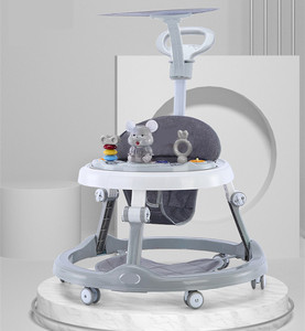 Andador Plegable para Bebés con Música, Silla de Comer para Niños con Andador Ajustable, Andador Económico para Bebés - Product Image 3