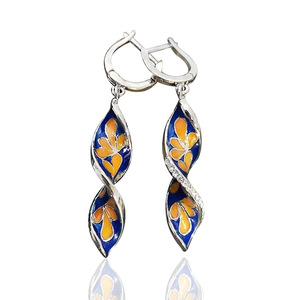 Orecchini pendenti con fiori di plumeria tropicali per donna, orecchini pendenti floreali vintage, gioielli alla moda per tutti i giorni e le vacanze - Product Image 5
