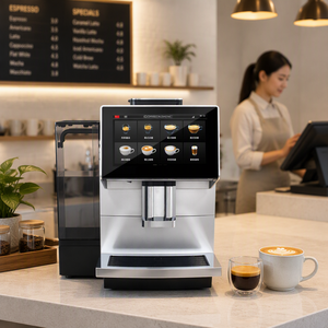 Cafetera Inteligente, Máquina de Cappuccino y Latte Profesional, Máquina de Espresso Superautomática de Uso Comercial, Tanque de Agua Grande - Product Image 1
