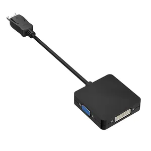 Переходник DP Male to HDMI DVI (24 + 5) VGA Женский адаптер Дисплей порт к HDMI кабель DP к VGA адаптер конвертер