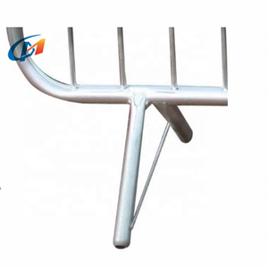 Barrière piétonnière de barrière provisoire de pied de type V barrière en acier galvanisée barrière de contrôle des foules - Product Image 3
