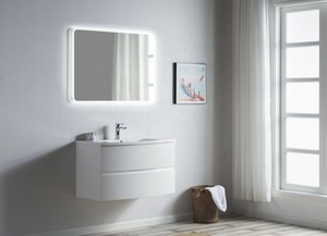 <span class=keywords><strong>Mobili</strong></span> da <span class=keywords><strong>bagno</strong></span> curvi bianchi lucidi - Product Image 2