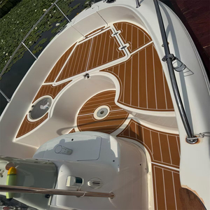 Plateforme de bain et cockpit pour bateau 2001 Sessa <span class=keywords><strong>Key</strong></span> <span class=keywords><strong>Largo</strong></span> 21, revêtement de sol en mousse EVA imitation teck SeaDek MarineMat Gatorstep, auto-adhésif - Product Image 5