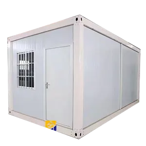 Maison modulaire préfabriquée de 20 pieds, kit de conteneur avec cabine mobile pour le camping, petites maisons, maison modulaire modulaire