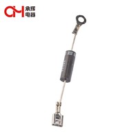 Pièces détachées pour fours à micro-ondes du fabricant : Diode haute tension directe 2025 pour fours à micro-ondes CL01-12 350mA/8KV 7.5*22mm avec borne