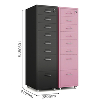 Armoire de salon moderne en acier avec 8 tiroirs pour chambre à coucher et usage domestique écologique et durable